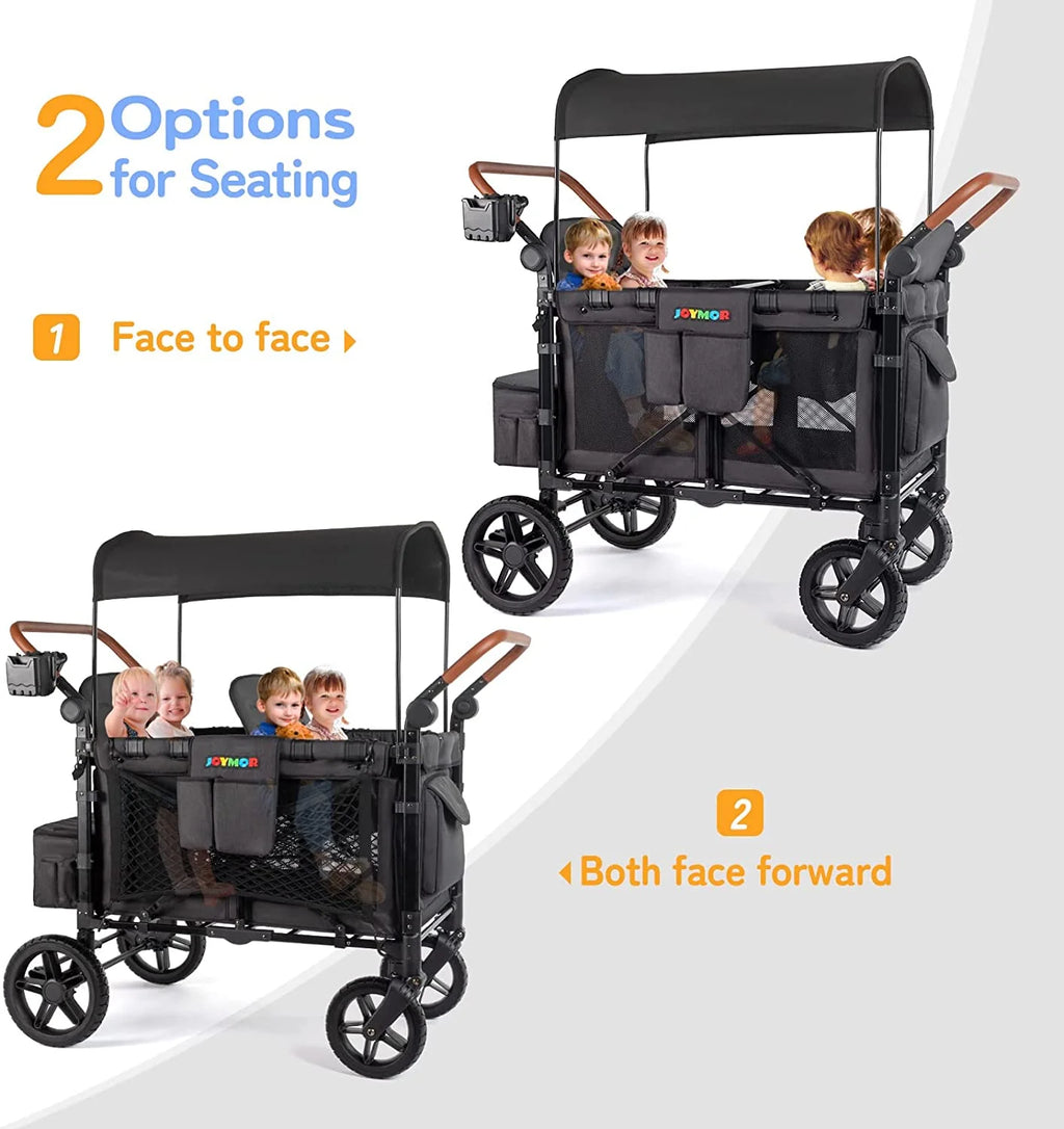 4 Seater Stroller Wagon with UV-Protection Canopy O623350