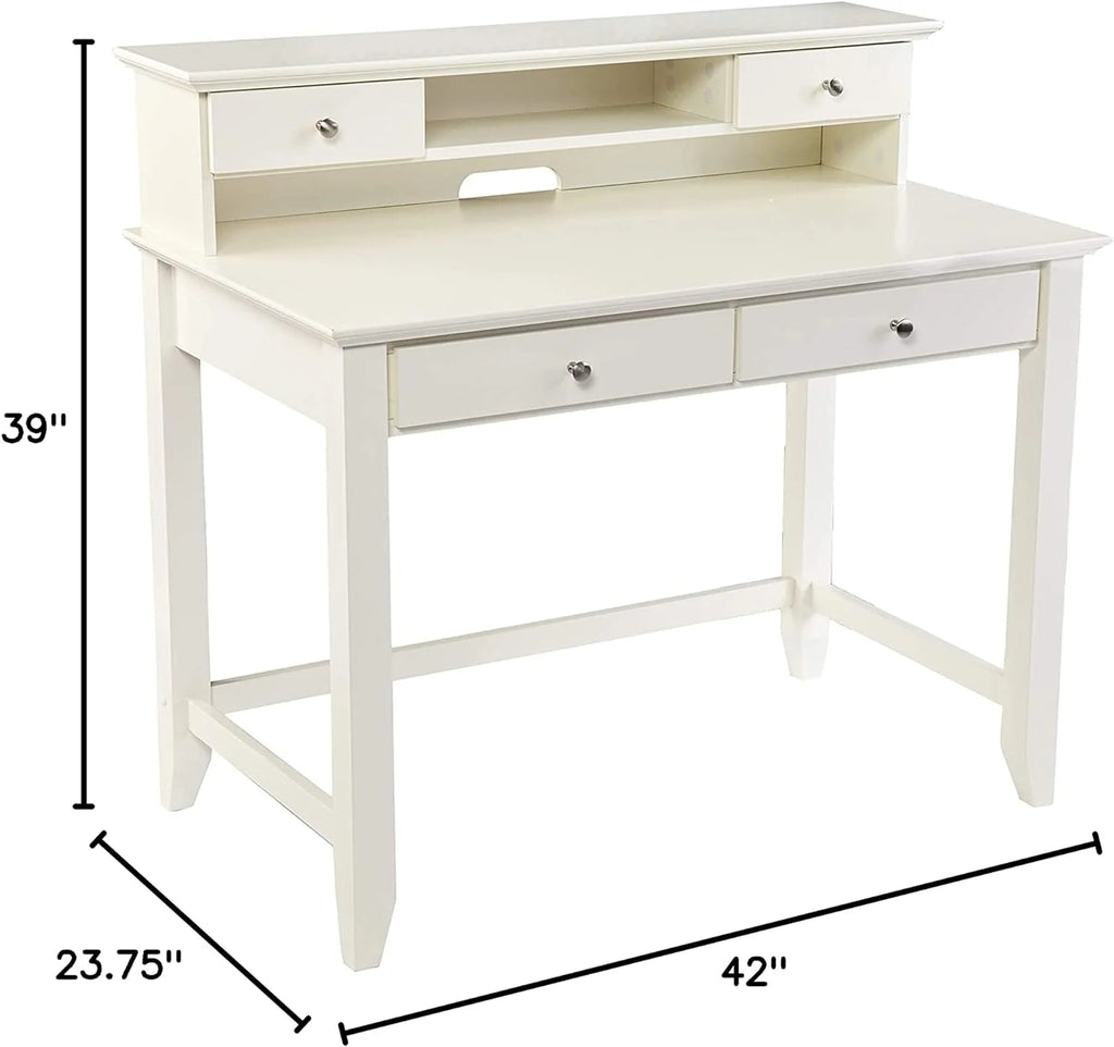 White Secretary Desk L9387