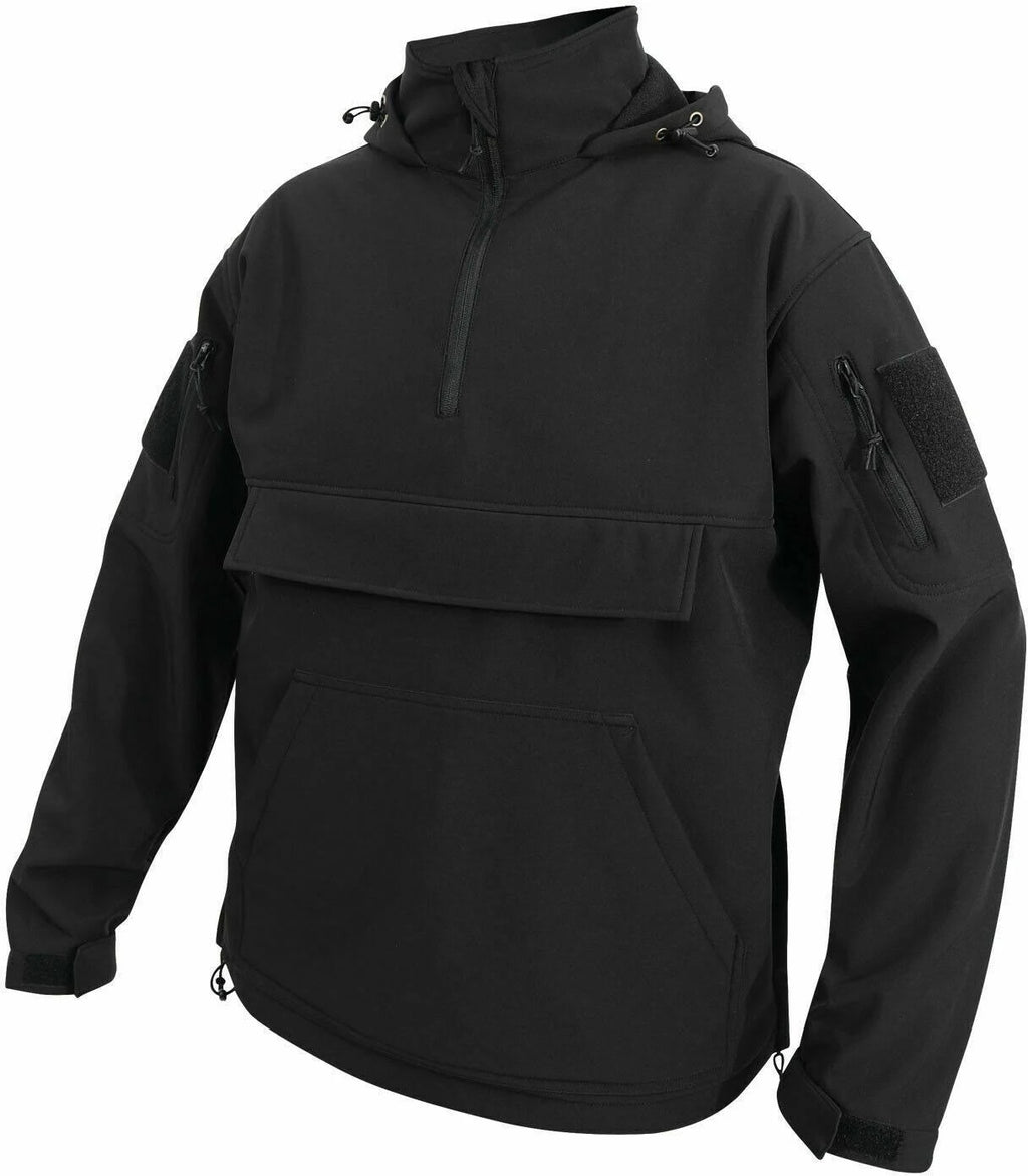 Black Soft Shell Anorak Z65478