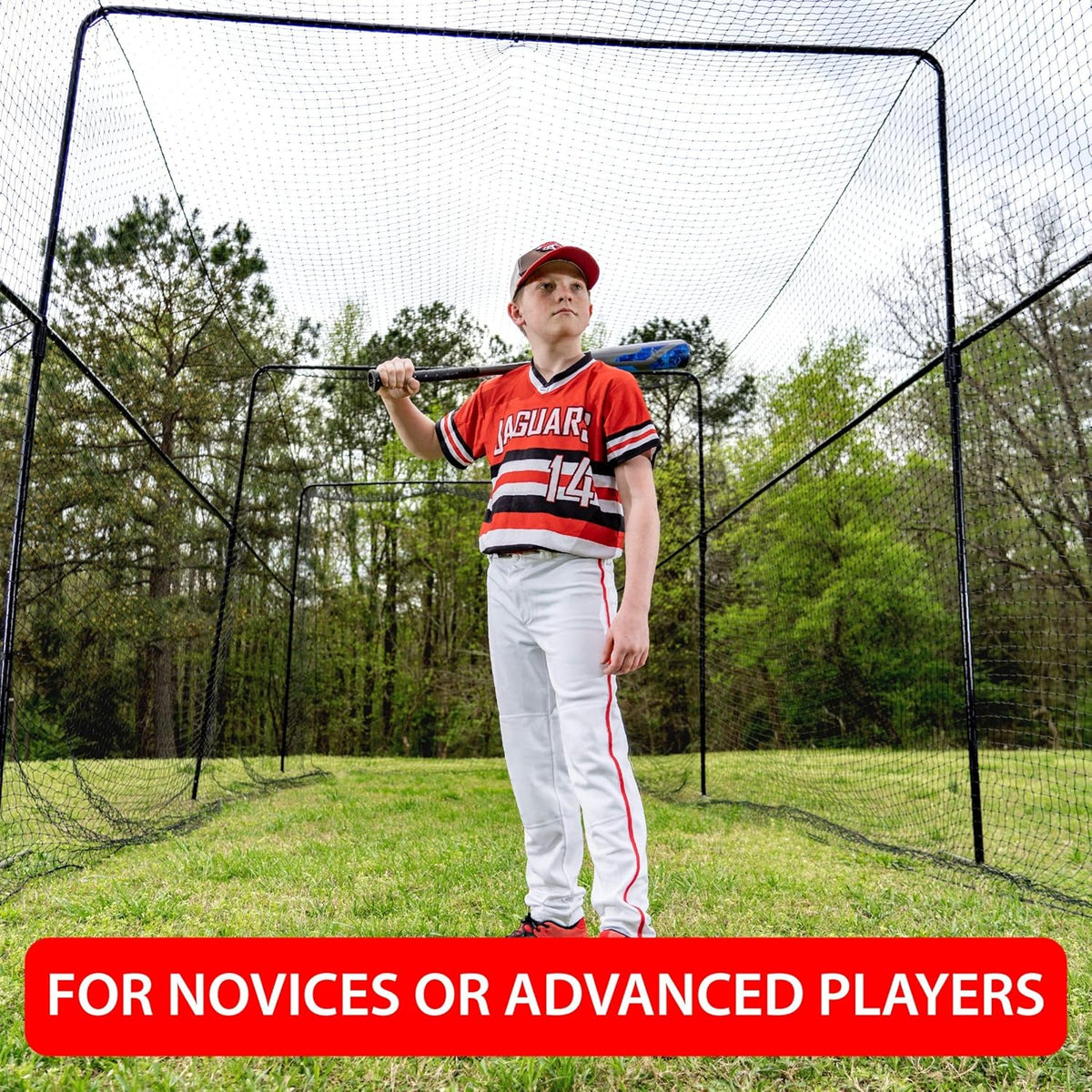 40 Foot Collapsable Batting Cage with Frame and Netting C942376