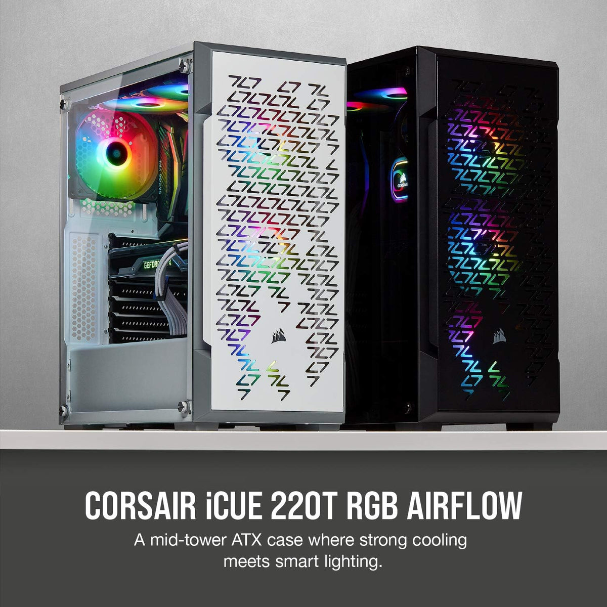 White Mid-Tower Tempered Glass Case & 2TB 3.5 Inch Internal Hard Drive Z894