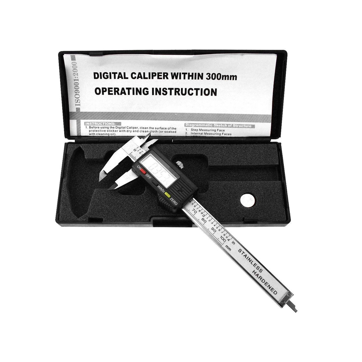 100mm Metal 4-Way Digital Caliper V5753