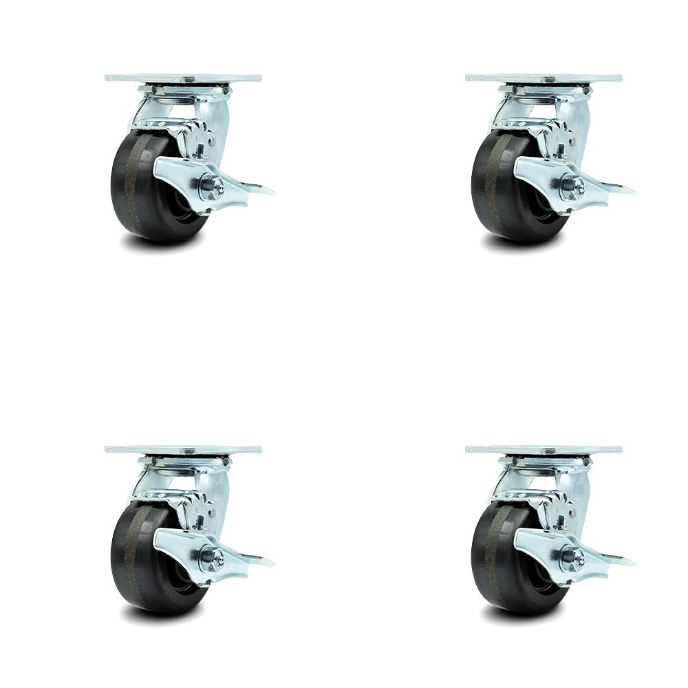 10 Inch Swivel Caster with Semi-Pneumatic Wheel F77486