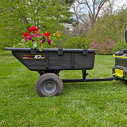 10 cu.ft. 650lb Heavy Duty Poly Utility Cart & Dump Trailer H379