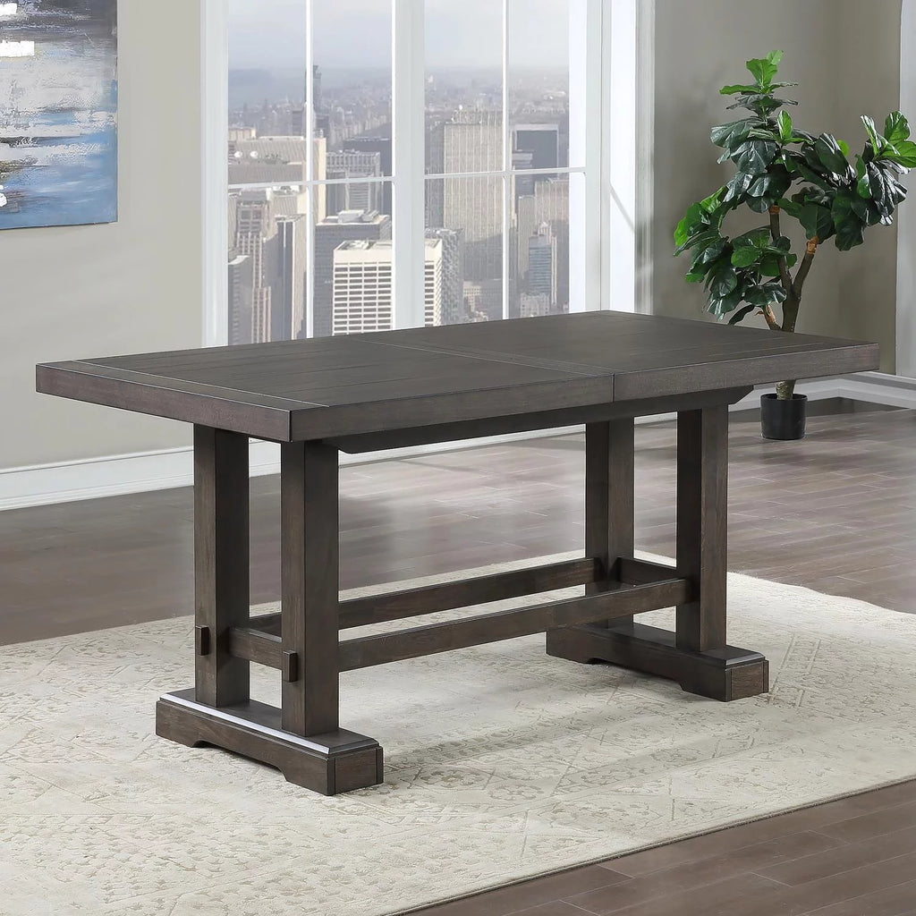 Dusky Cedar Brown 9-piece Counter Height Dining Set W22590