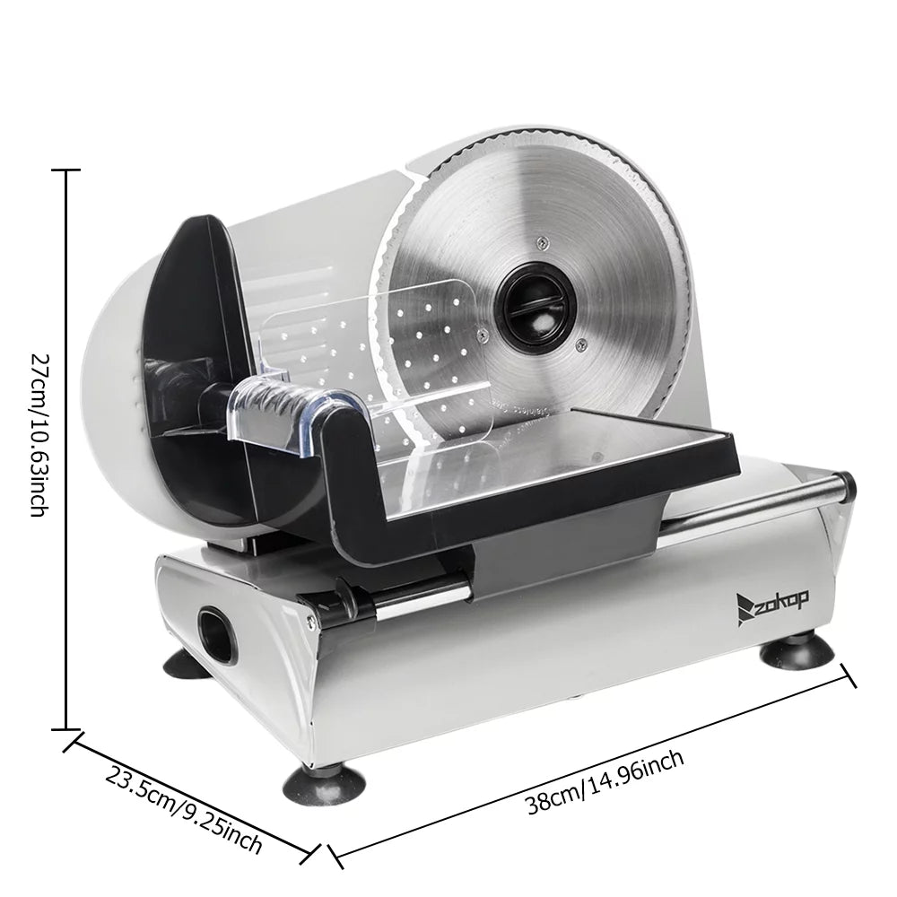7.5" Semi-automatic Belt Cutter Deli Food Slicer F8343