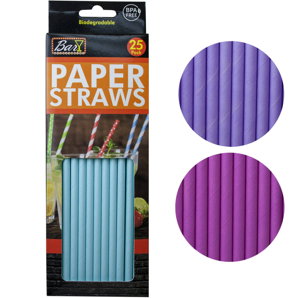 25 Pack Paper Drinking Straws R2238