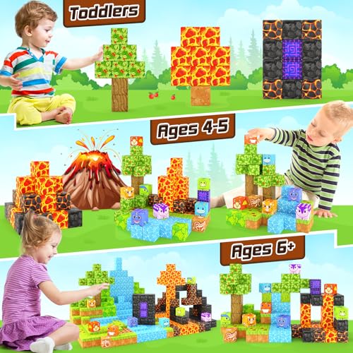 84 PCS Magnetic Tiles Building Blocks W727