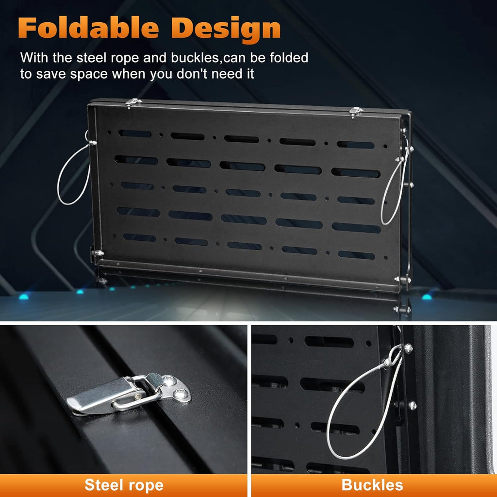 Tailgate Table Rear Foldable Cargo Shelf Aluminum Alloy Storage Rack N80857