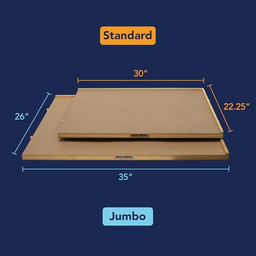 Puzzle Board with Drawers – 1000 Piece Wooden Puzzle Board with Sorting Trays C867926
