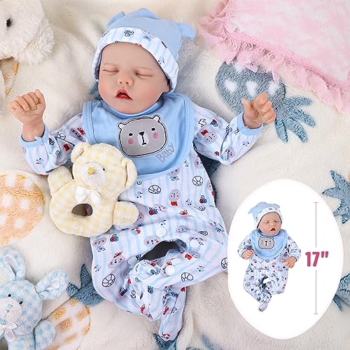 17 Inch Realistic Reborn Baby Doll with Feeding Kit B130198