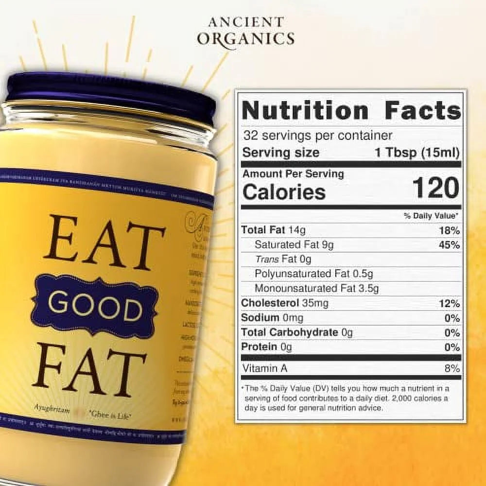 32 Fl Oz 2-Pack Organic Grass-Fed Ghee Butter N3246