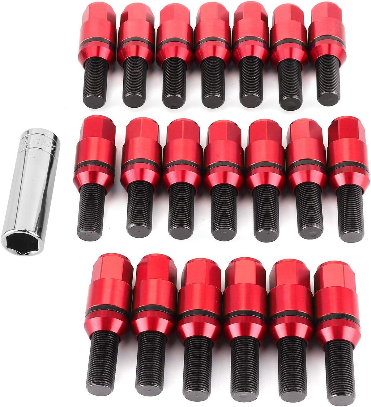 20Pcs M14x1.25 Conical Acorn Seat Wheel Lug Bolts X57410