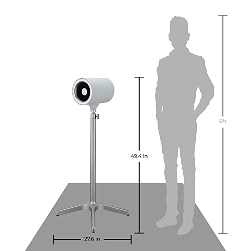 Black 49.4 Inch Oscillating Pedestal Fan with Remote Control R3713