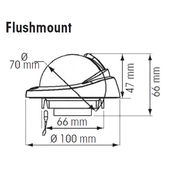 Flush Mount Compass Black S936709
