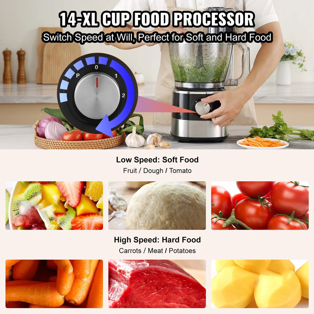14-Cup 600W Food Processor Vegetable Chopper J142269