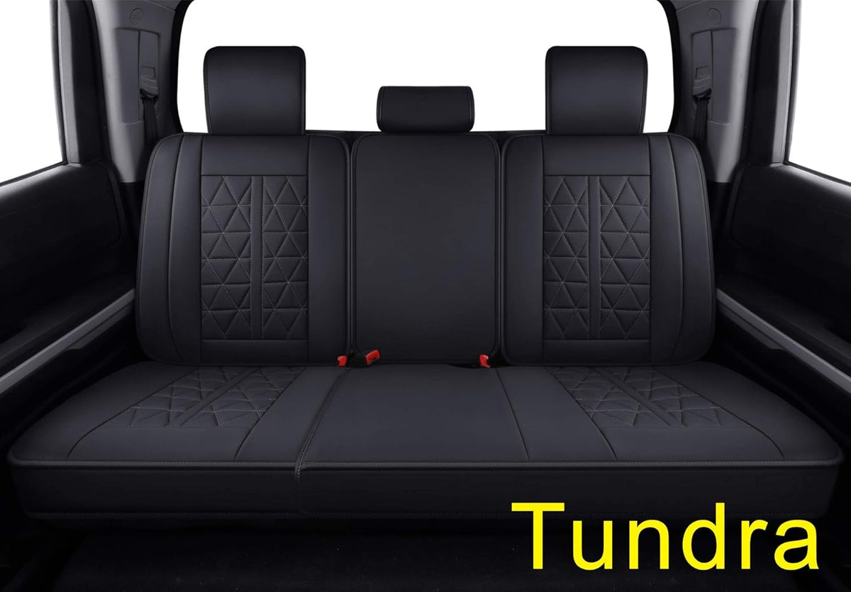 Black & Blue Waterproof Faux Leather Seat Covers Full Set O951384