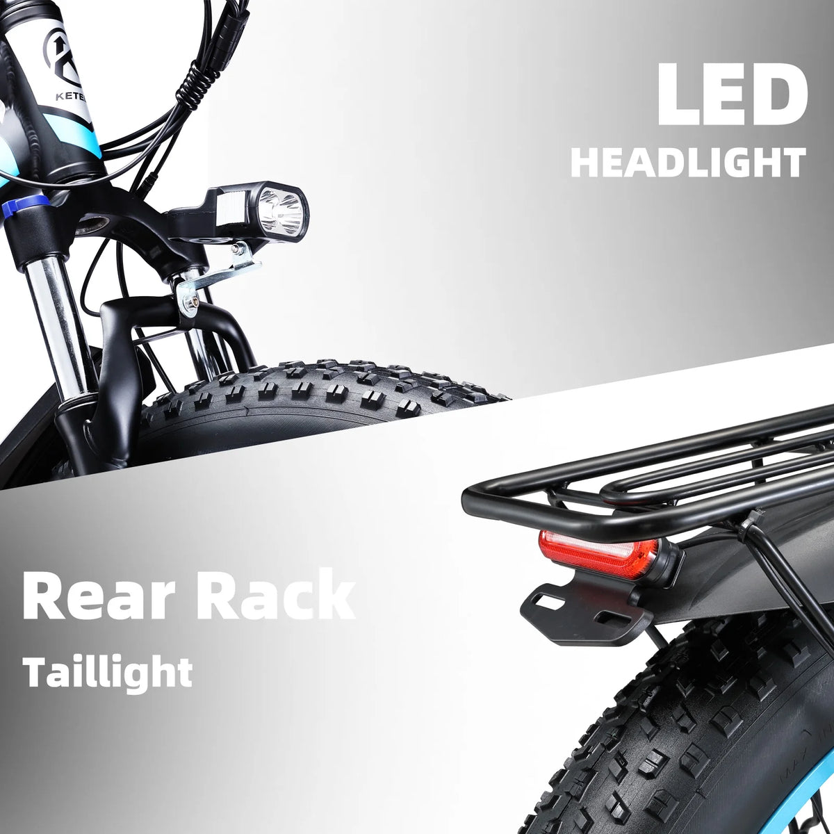 750W 48V 13AH Removable Battery 26" Fat Tire Electric Bike U394966