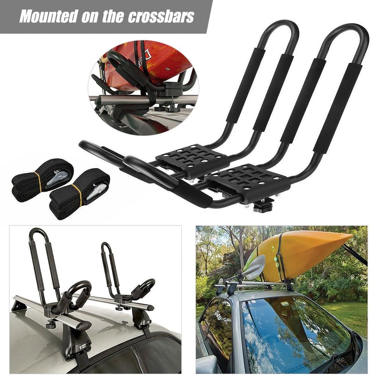 Kayak Roof Rack for Car SUV Truck Crossbars T333