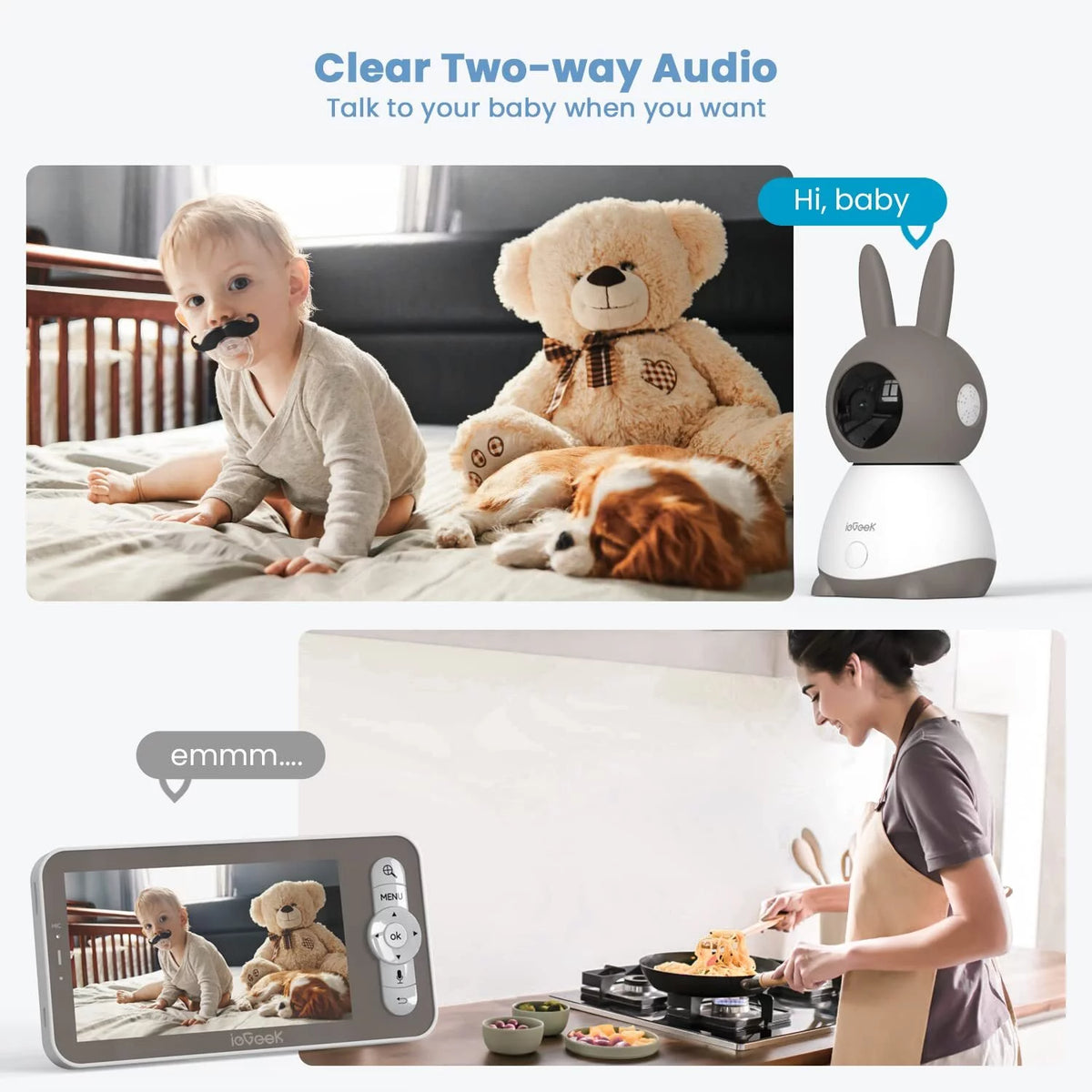 Baby Monitor with Camera and Audio E920064