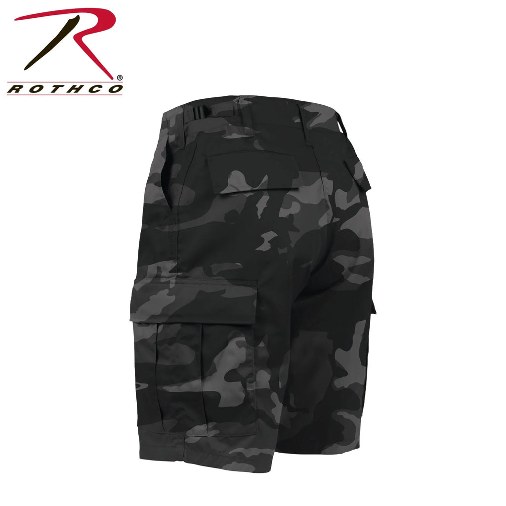 Black Camo BDU Shorts F104