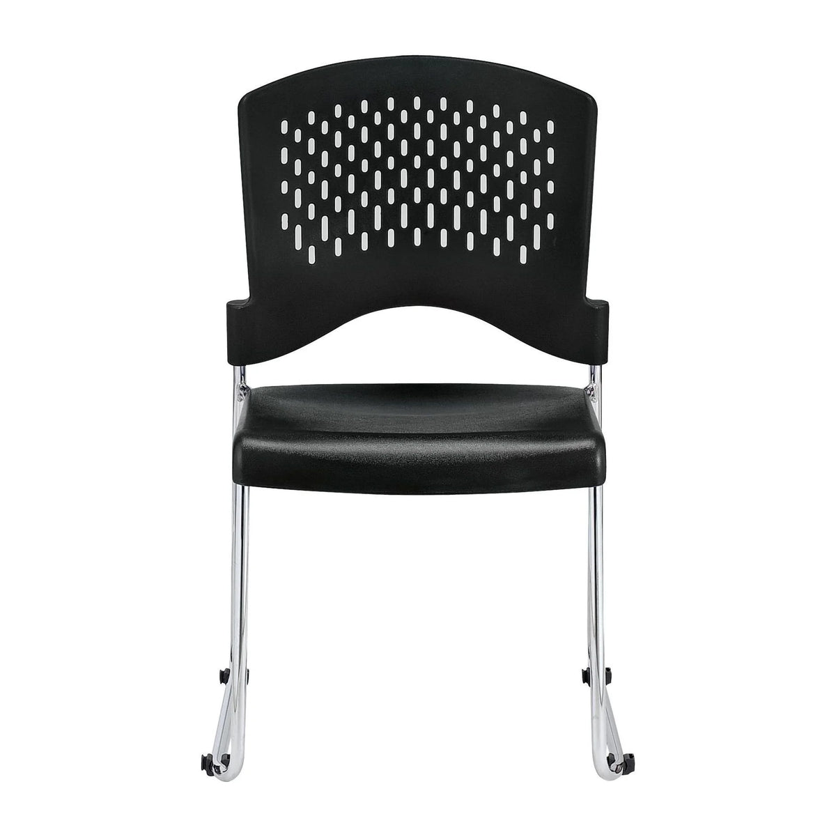 Black Plastic Stackable Guest Chair Set of 4 G614