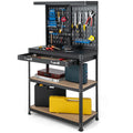 Heavy-Duty Workbench with 2 Shelves Q955543
