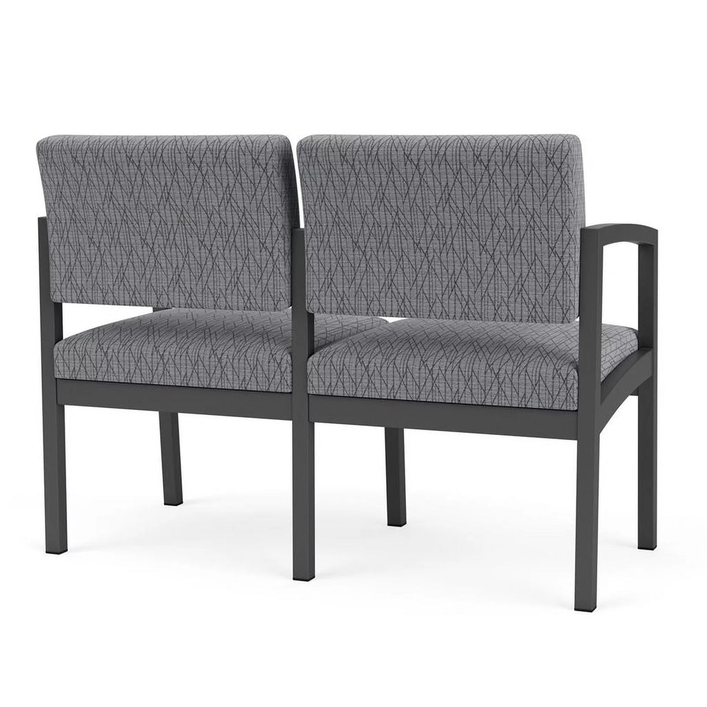 Charcoal Gray Fabric Loveseat S970