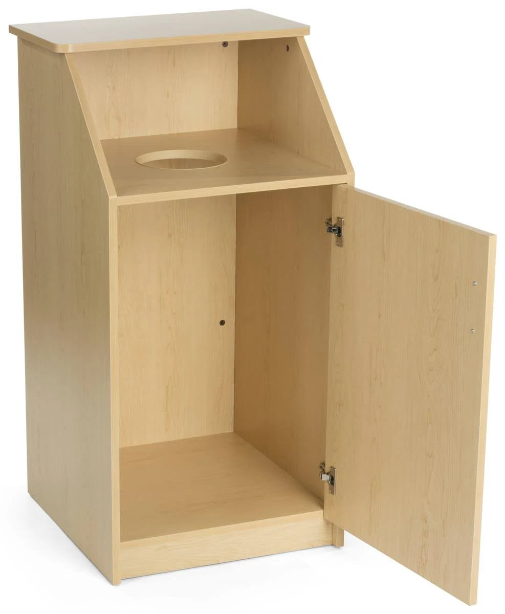 Maple Circular Opening 36 gal Trash Receptacle B917766