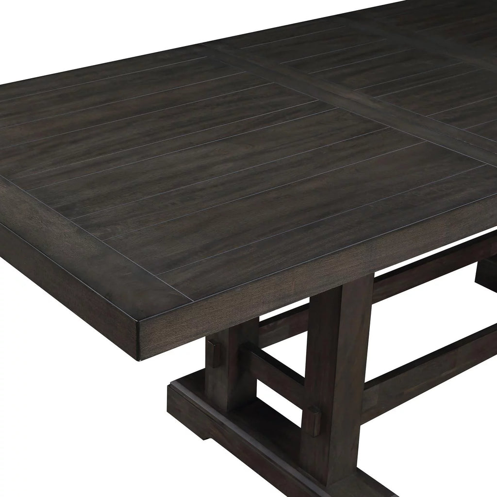 Dusky Cedar Brown 9-piece Counter Height Dining Set W22590