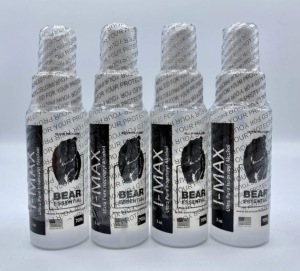 4 Gallons USP Grade Isopropyl Alcohol 70% with Four 2 OZ Spray Bottles H31028