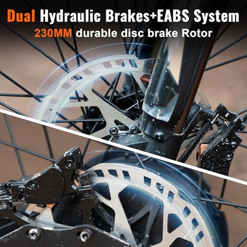 Electric Dirt Bike with 25" Motorcycle Tires, Full Suspension W18856