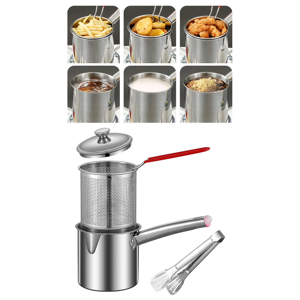 Nonstick Deep Frying Pot with Handles 1.2L H603
