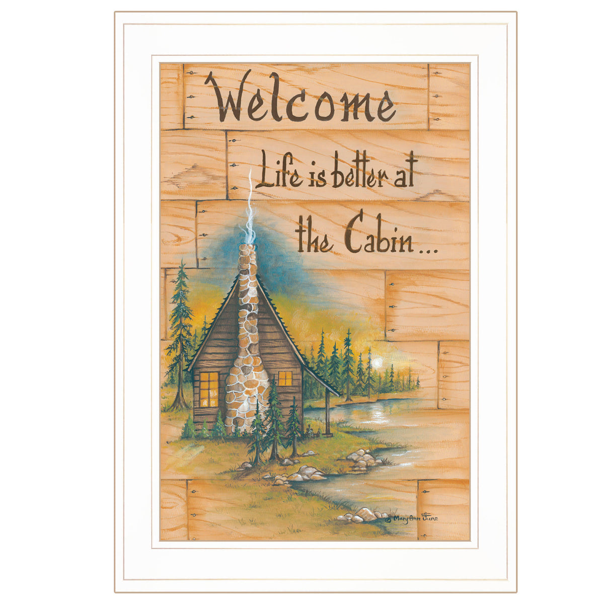 Ready to Hang Framed Print, White Frame N12433