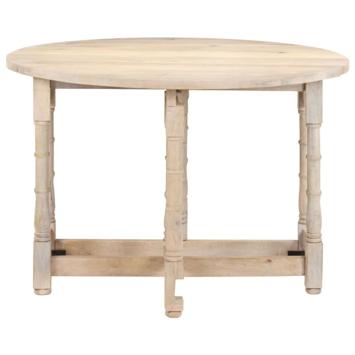 Round Solid Mango Wood Dining Table B88439