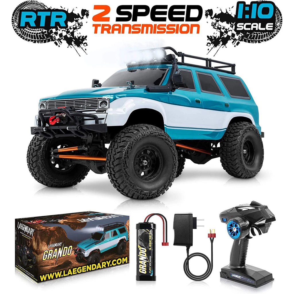 Blue-Green 1:10 Scale RTR RC Rock Crawler E9690