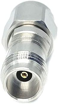 2.4 mm Female to 2.92 mm Male Microwave Adapter, DC to 40 GHz, 50 Ohm, Stainless Steel Body, Pack of 2 U31453