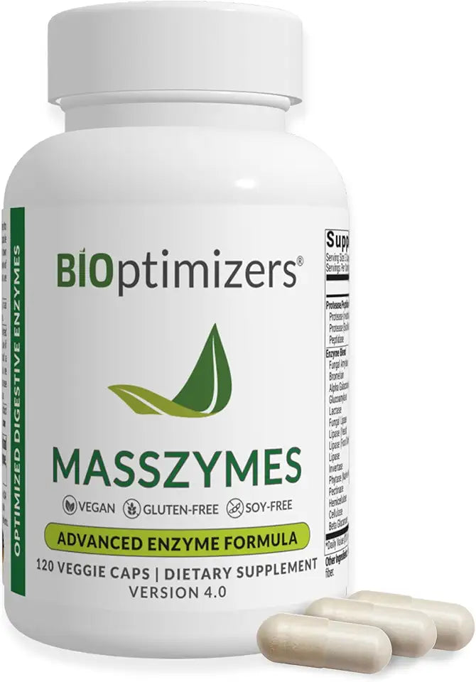 Vegan Dairy-Free Digestive Enzymes Supplement 120 Caps A101