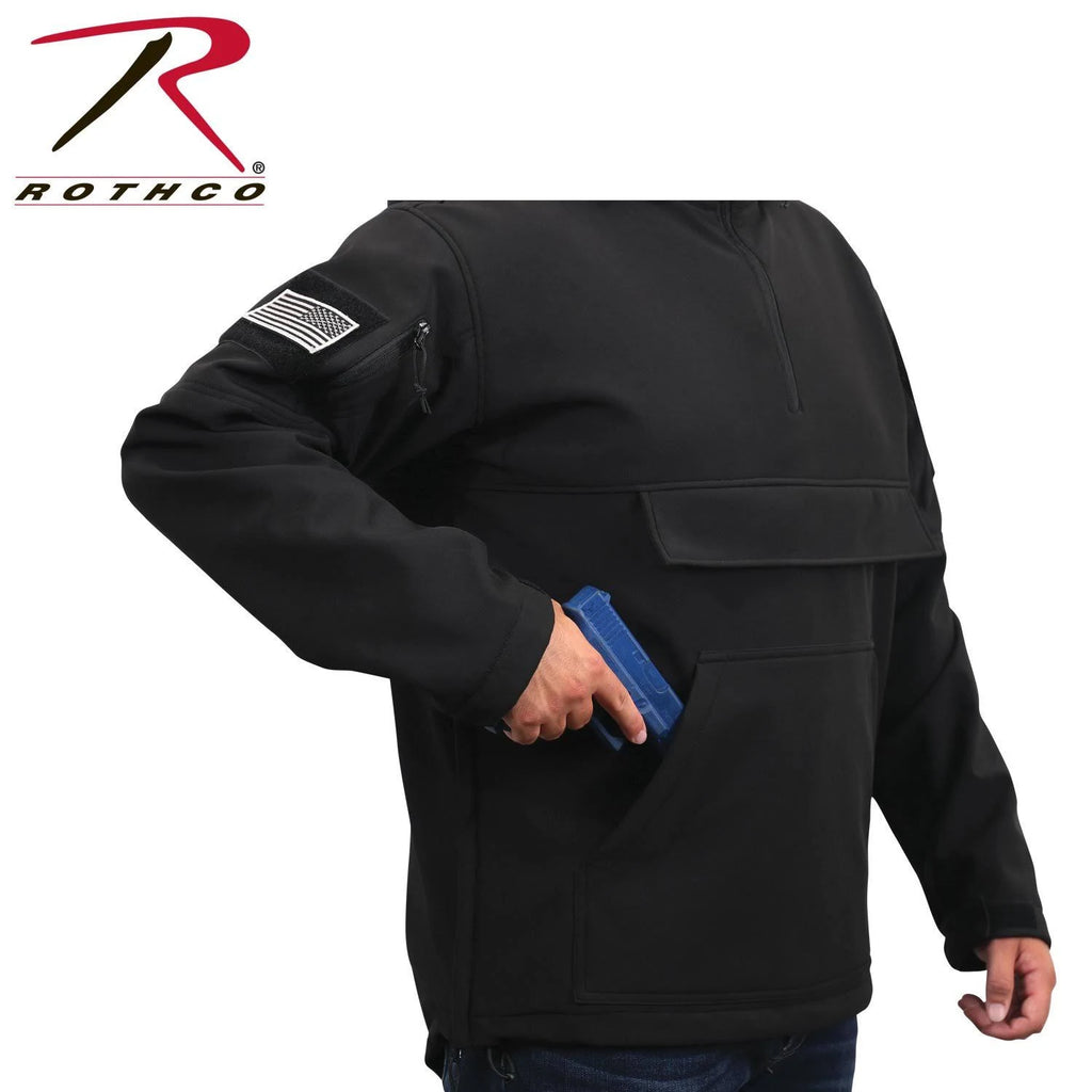 Black Soft Shell Anorak Z65478