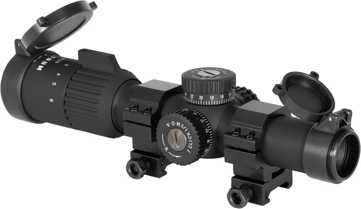 1-6x24 First Focal Plane Rifle Scope with Illuminated BDC Reticle Q99343