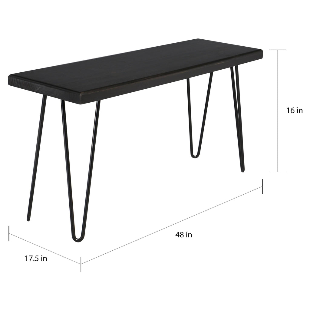 Ebony Wood Bench X2306