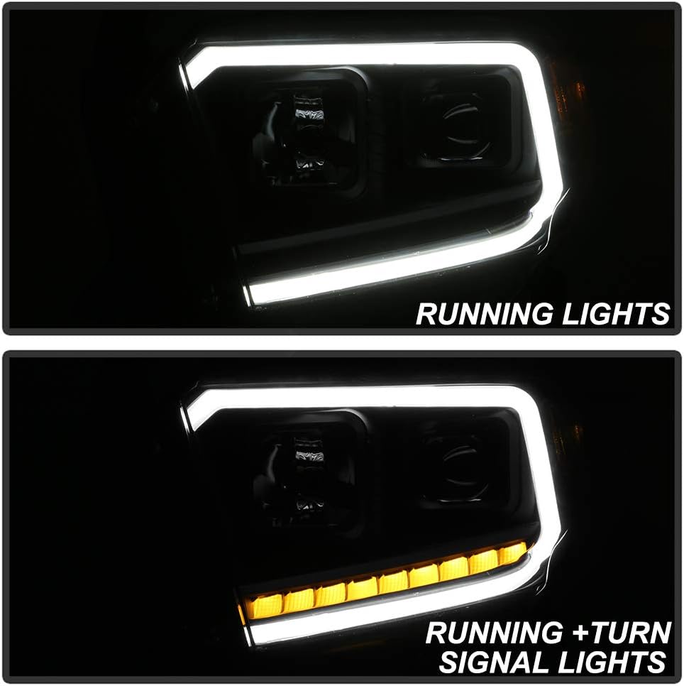 Black Projector Headlights Driver & Passenger Y43939