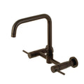Oil Rubbed Bronze Wall Mount Kitchen Faucet D8418