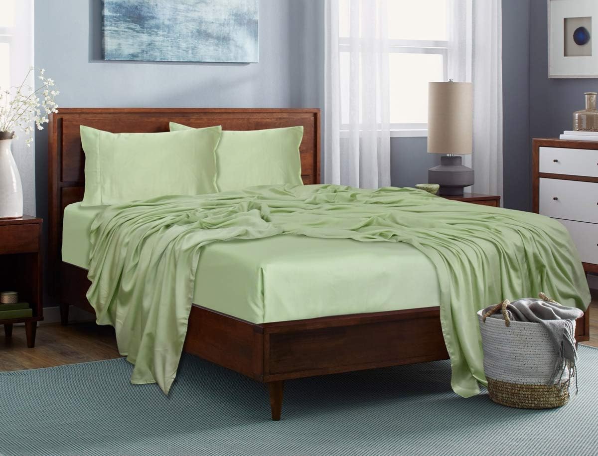 100% Tencel Lyocell Bed Sheets Set 5PC Split King Taupe T37650