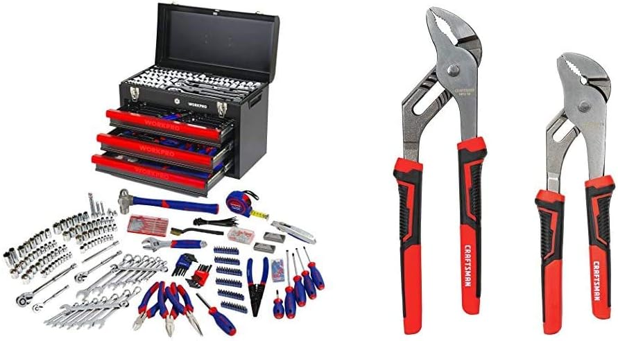 408-Piece Mechanics Tool Set with 3-Drawer Metal Box I7228