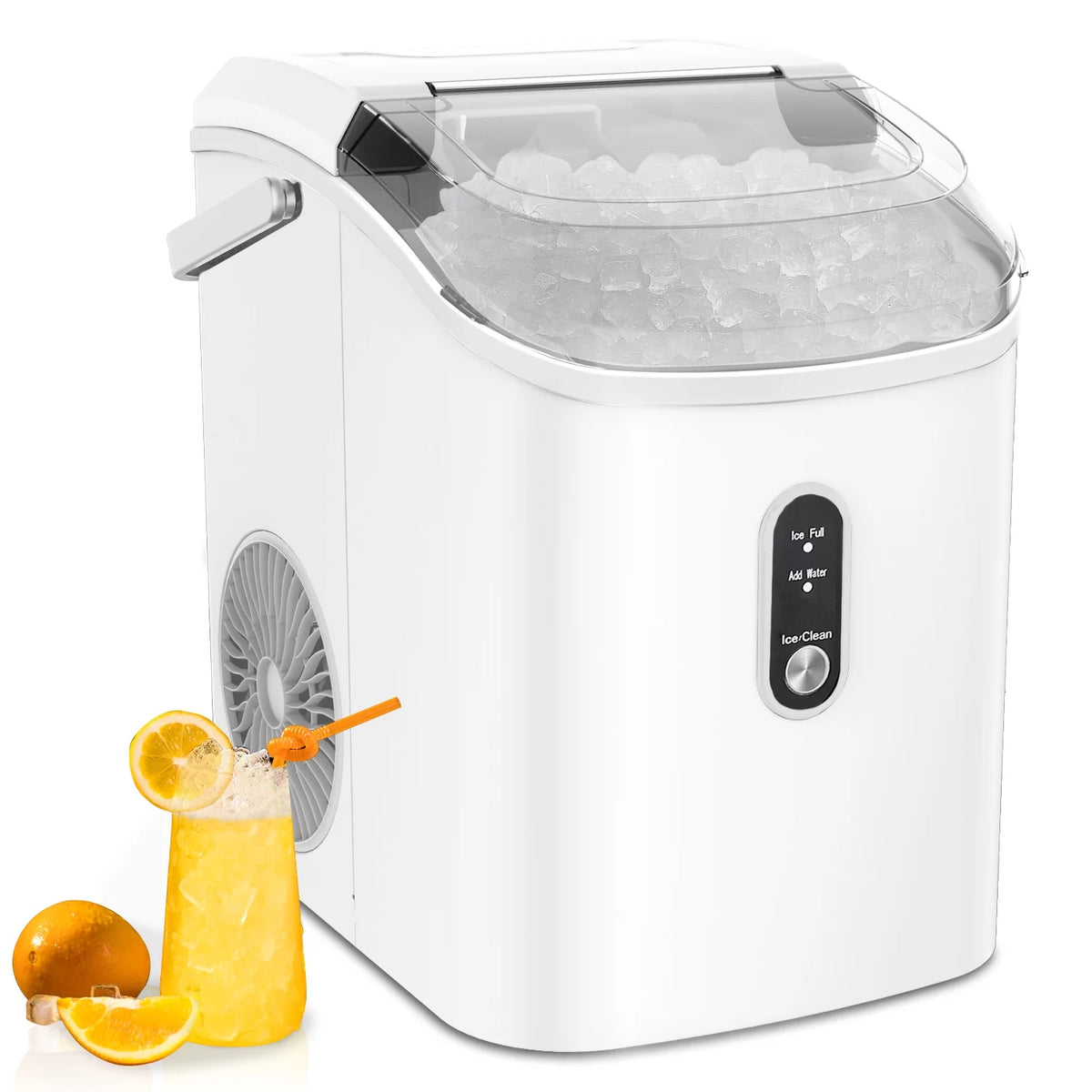33lbs Countertop Ice Maker with Scoop, Black A12667