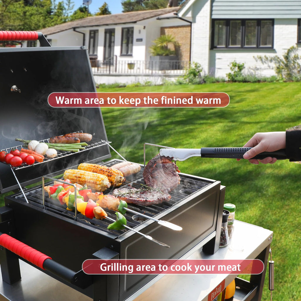 Portable Charcoal Grill with Cast Iron Grates G28695