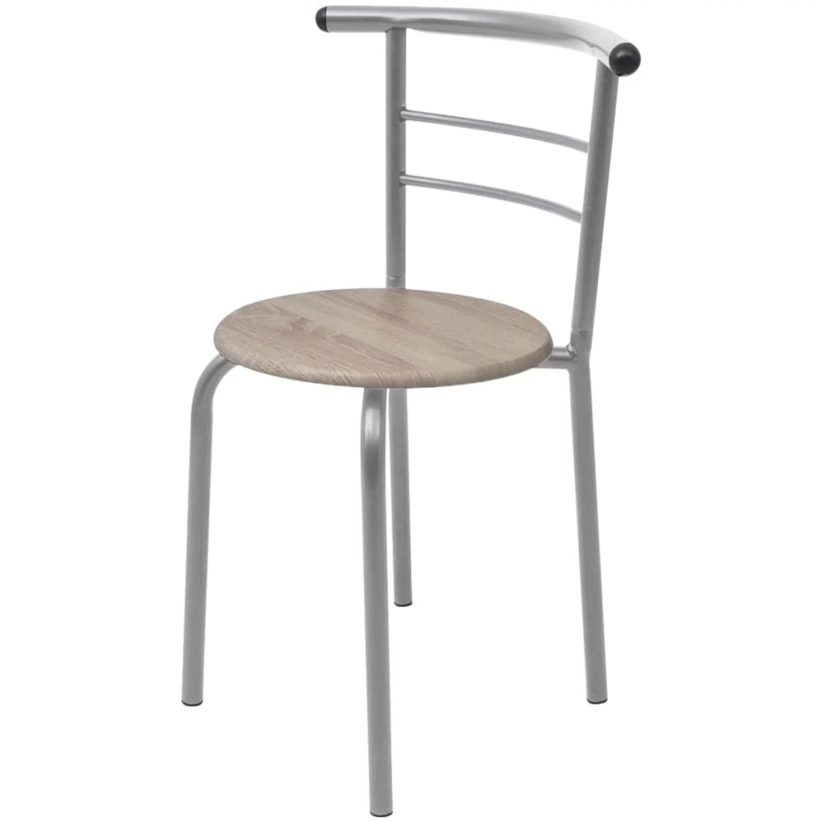 3 Piece MDF Breakfast Table with 2 Stool Chairs Iron Frame I665461