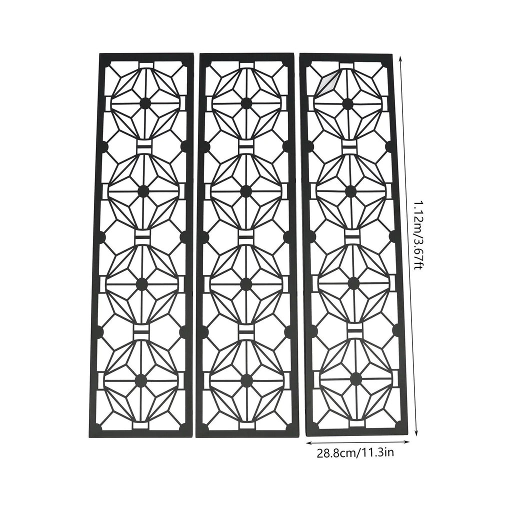 Steel Garden Flower Pattern Privacy Screen Panel Y620