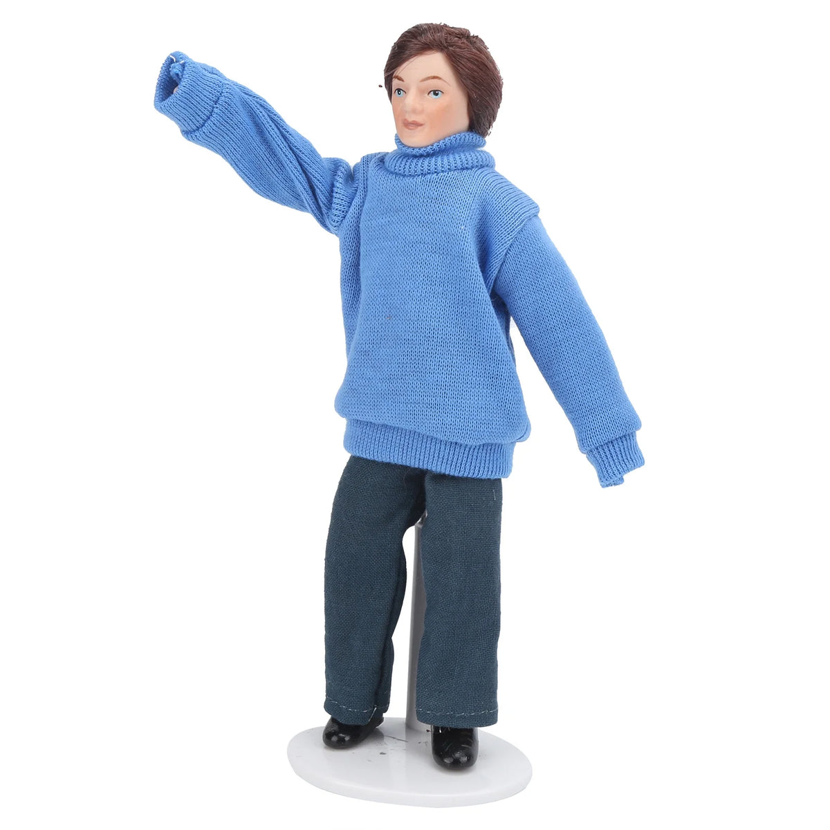 Porcelain Dollhouse People with Rotatable Limbs P720